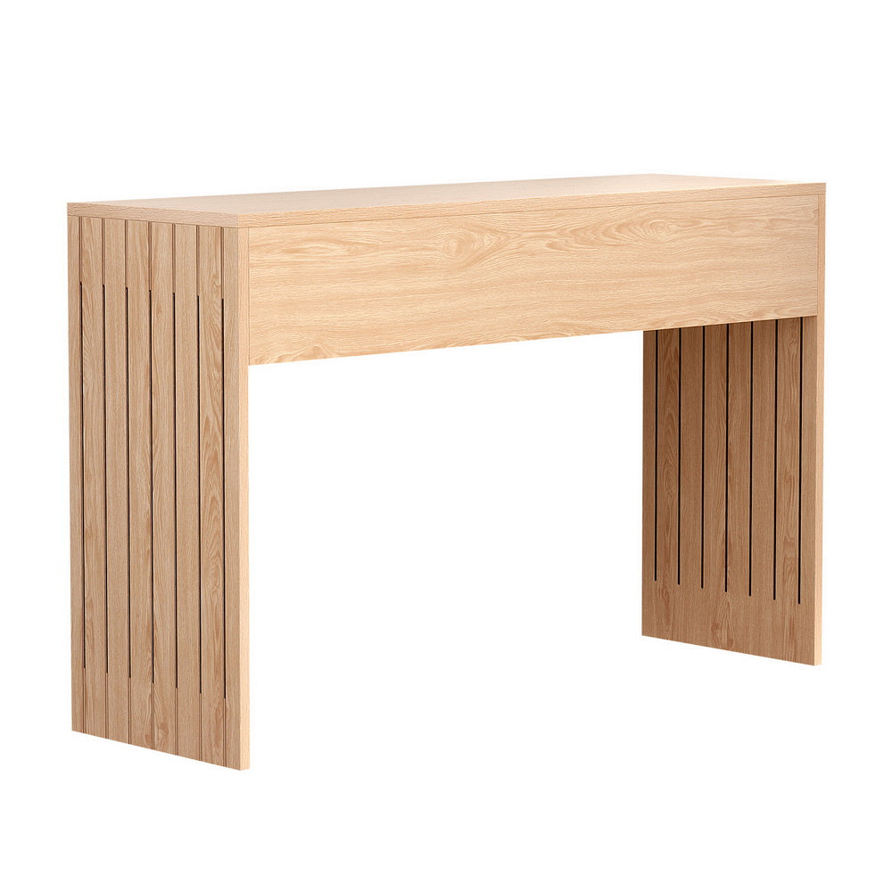 Artiss Console Table Hallway Fluted 120CM Pine - TRENDZ