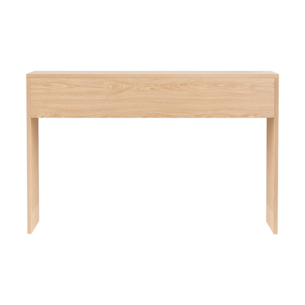 Artiss Console Table Hallway Fluted 120CM Pine - TRENDZ