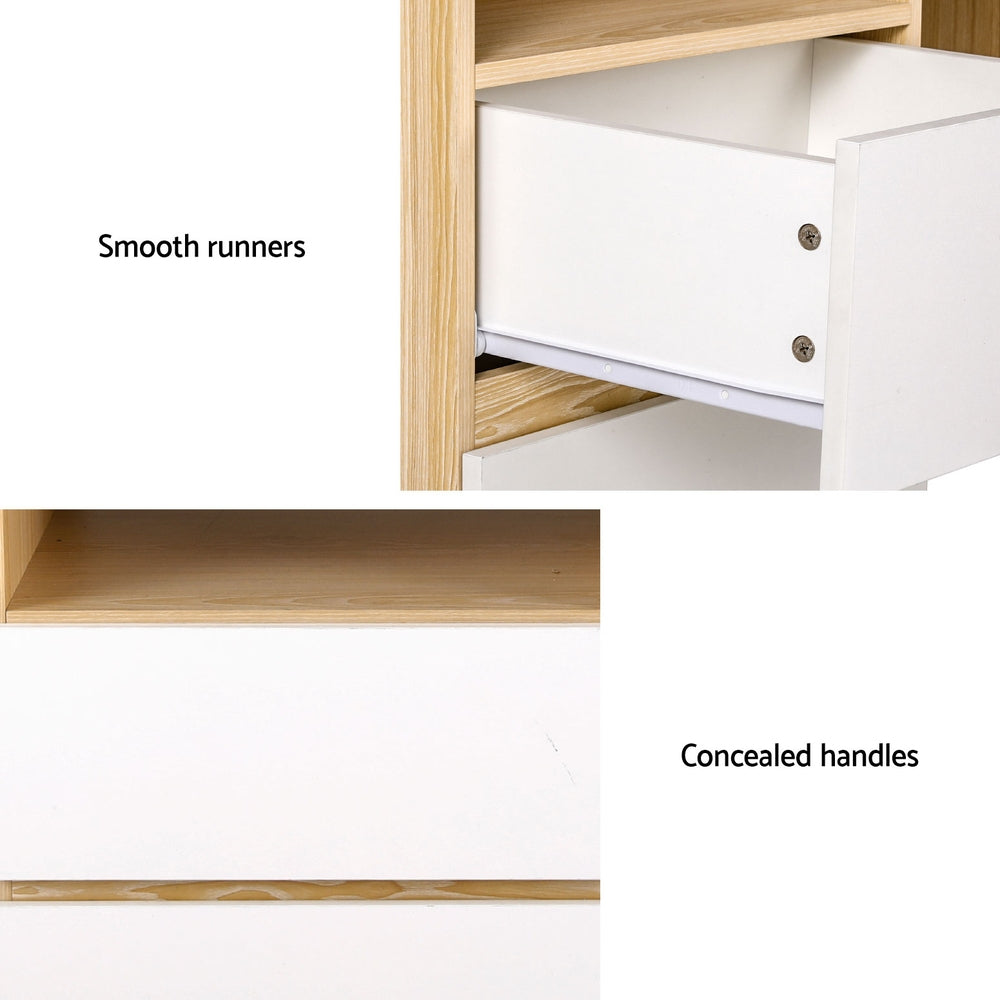 Artiss Computer Desk Office Study Desks Table Bookshelf Drawer - TRENDZ