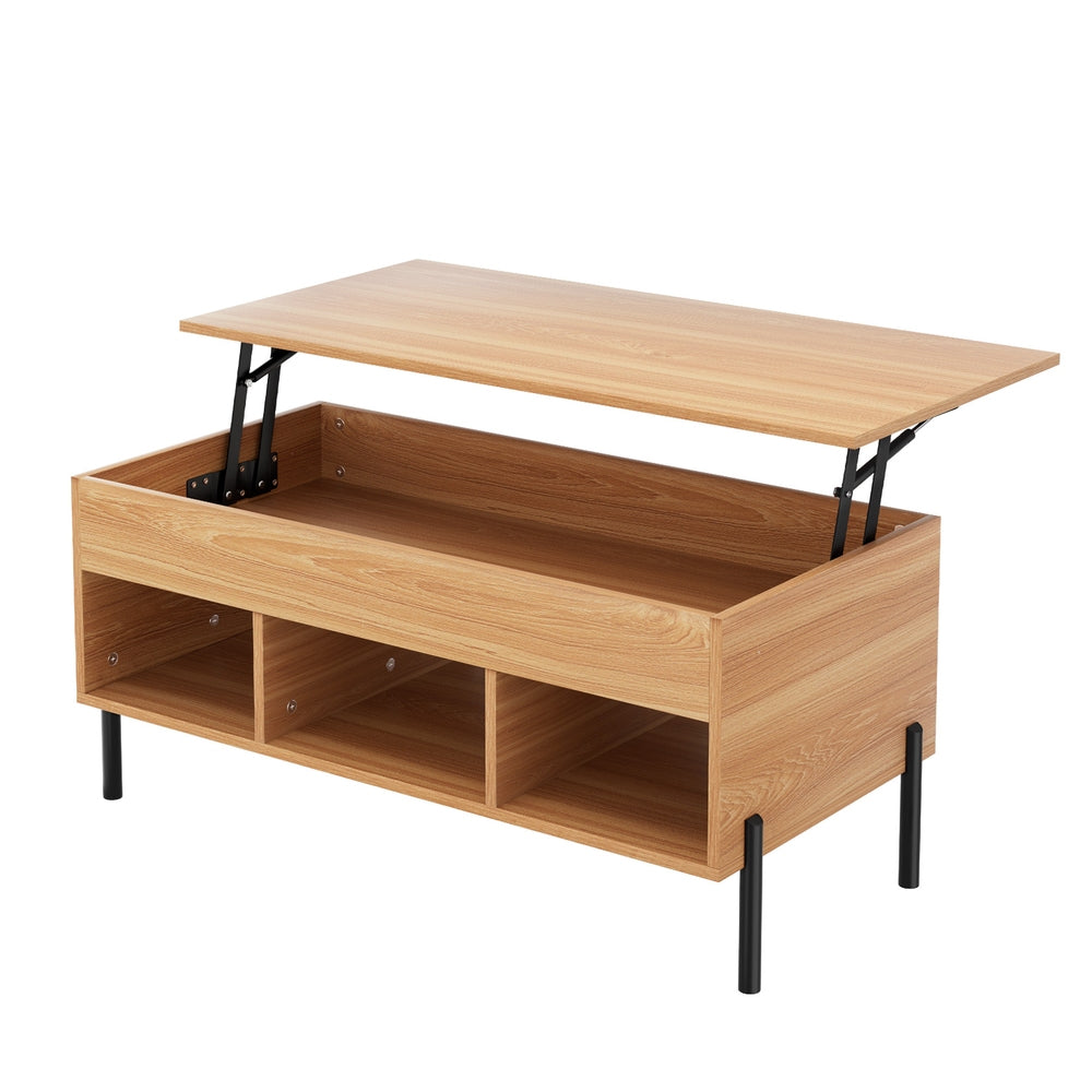 Artiss Coffee Table Lift-top Oak - TRENDZ