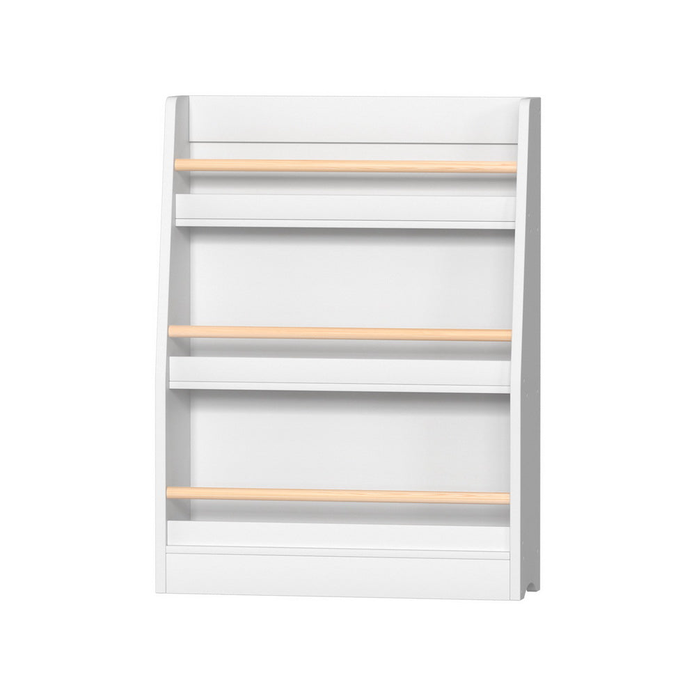 Keezi Kids Bookshelf 3 Tiers Storage Children Bookcase Organiser Display Shelf - TRENDZ