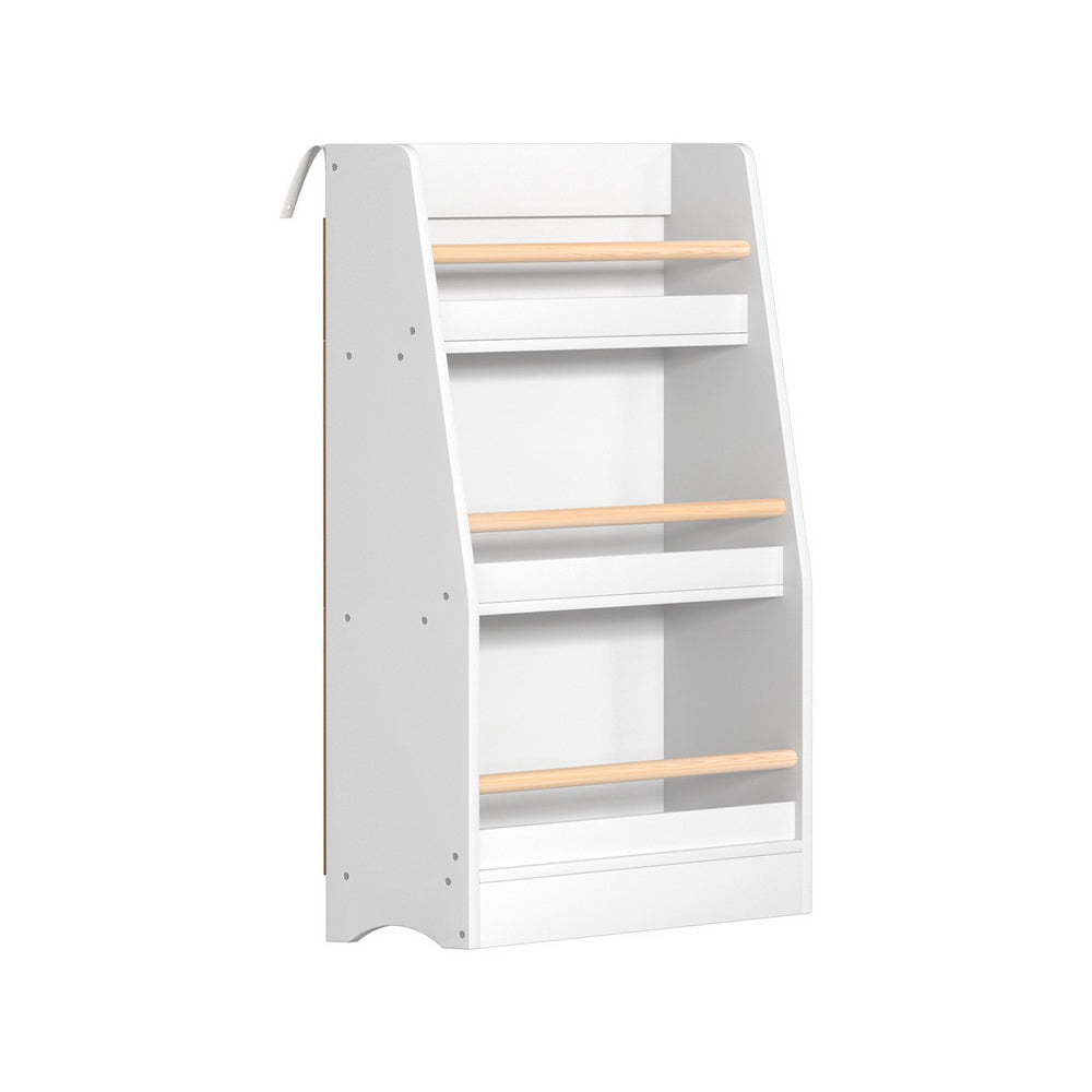 Keezi Kids Bookshelf 3 Tiers Storage Children Bookcase Organiser Display Shelf - TRENDZ
