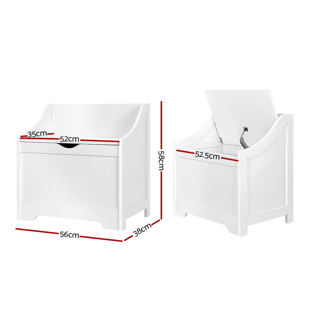 Keezi Kids Toy Box Chest Children Storage Clothes Toys Organiser Square - TRENDZ