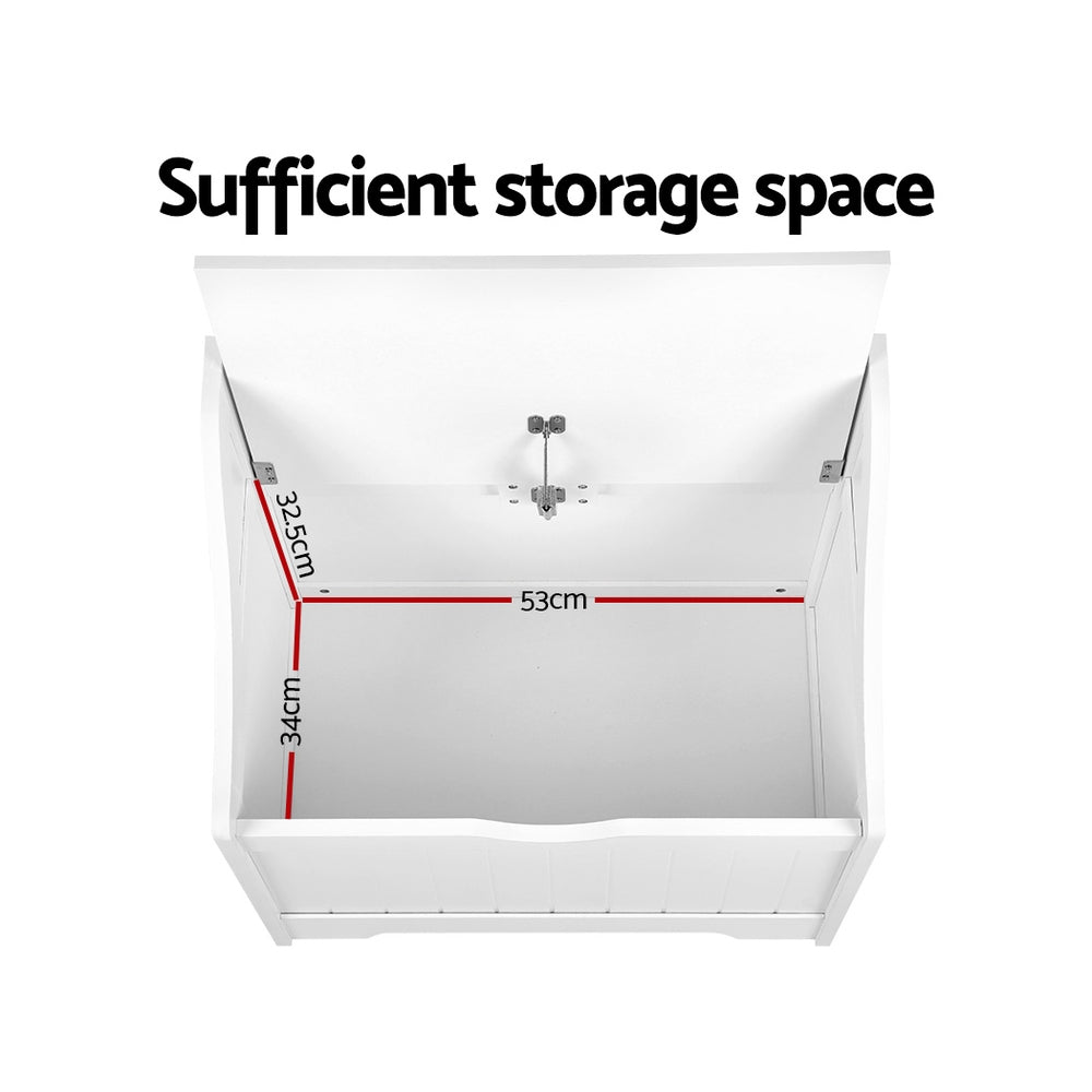 Keezi Kids Toy Box Chest Children Storage Clothes Toys Organiser Square - TRENDZ