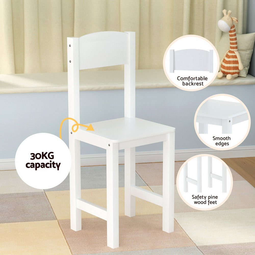 Keezi Kids Table and Chair Set Children Study Play Toys Desk w/ Cabinet Storage - TRENDZ