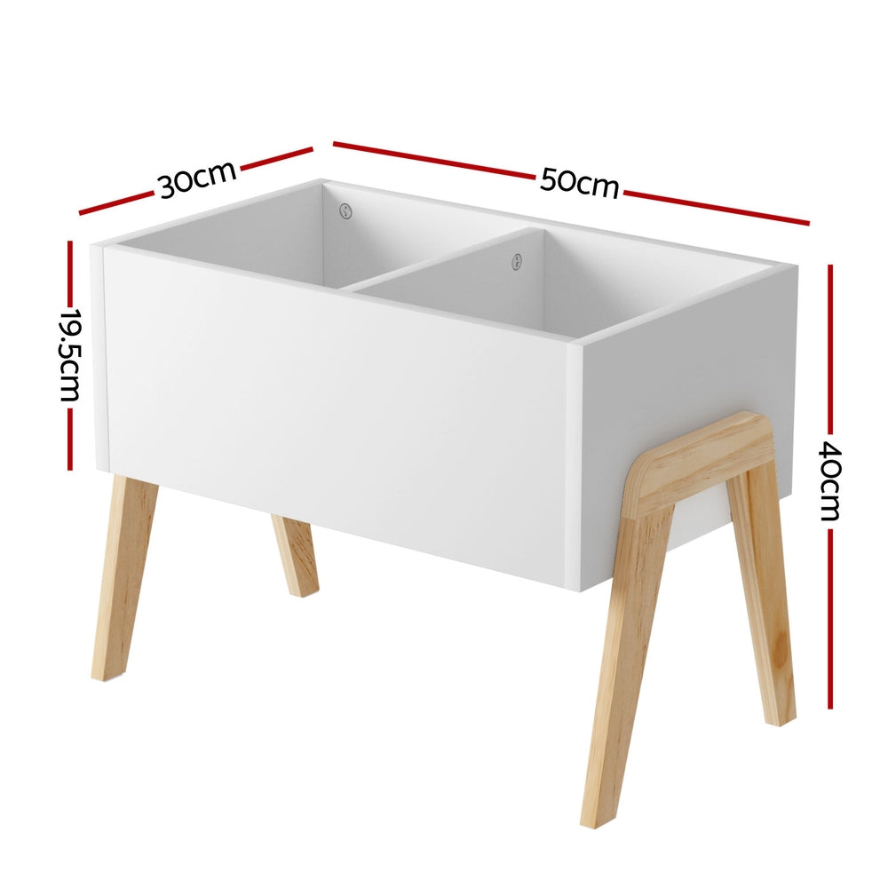 Keezi Kids Toy Box Chest Storage Bin Container Wooden Cabinet Clothes Book Organiser Bedroom - TRENDZ