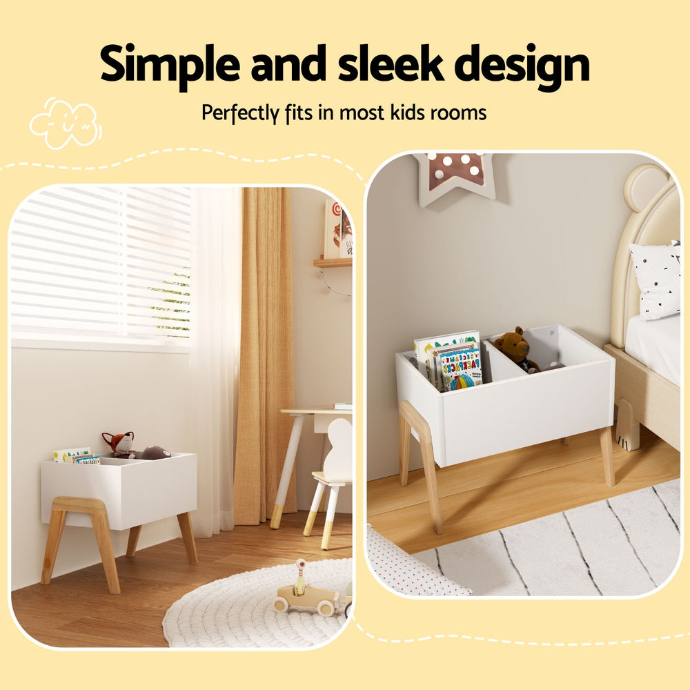 Keezi Kids Toy Box Chest Storage Bin Container Wooden Cabinet Clothes Book Organiser Bedroom - TRENDZ