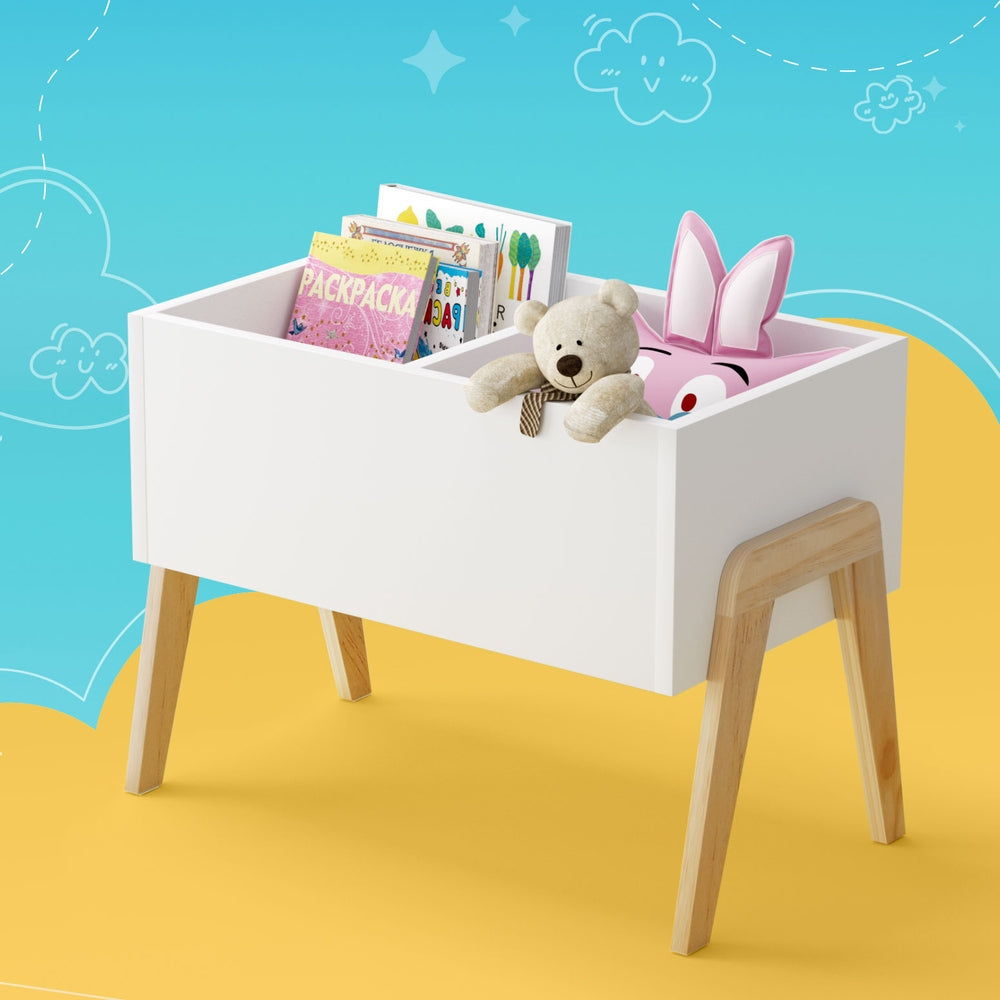 Keezi Kids Toy Box Chest Storage Bin Container Wooden Cabinet Clothes Book Organiser Bedroom - TRENDZ