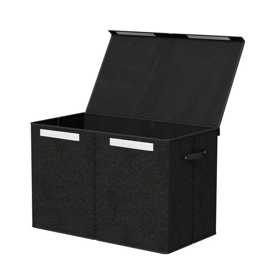 Keezi Large Toy Box Chest Storage with Flip-Top Lid Foldable Organizer Bins - TRENDZ