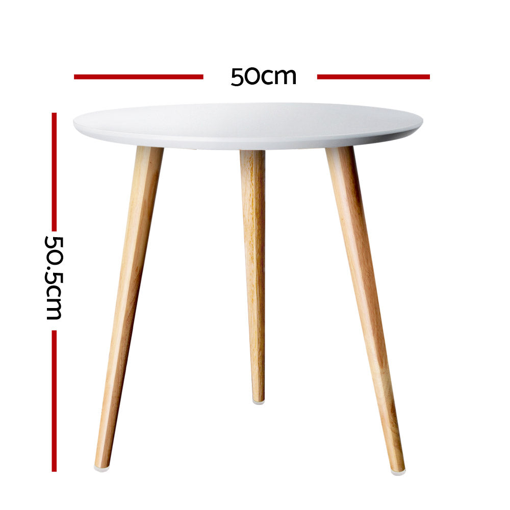Artiss Coffee Table Round 50CM Callix - TRENDZ