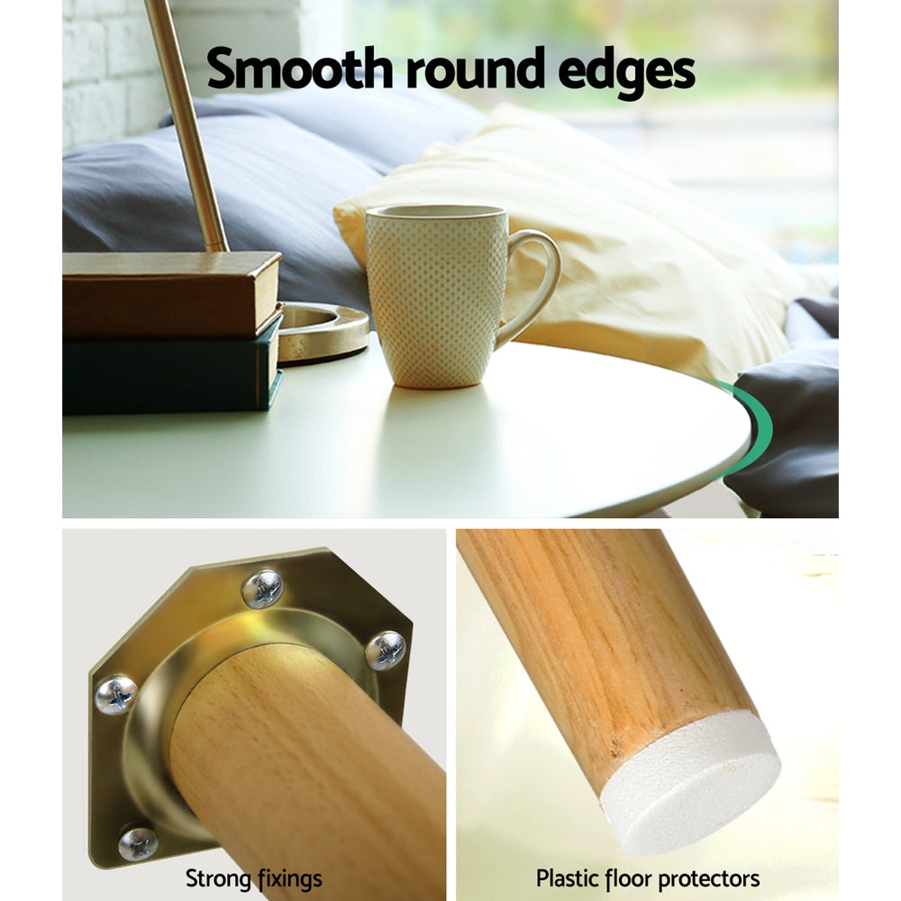 Artiss Coffee Table Round 50CM Callix - TRENDZ