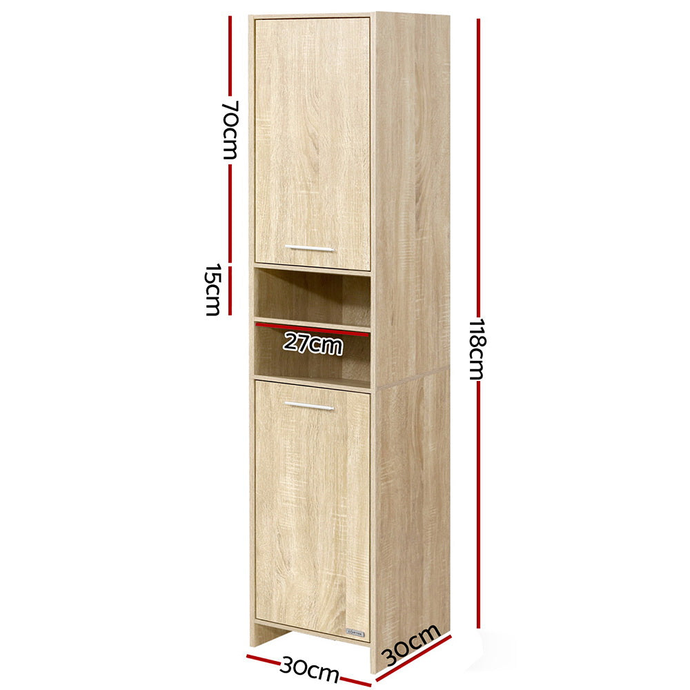 Artiss Bathroom Cabinet Storage 185cm Wooden - TRENDZ