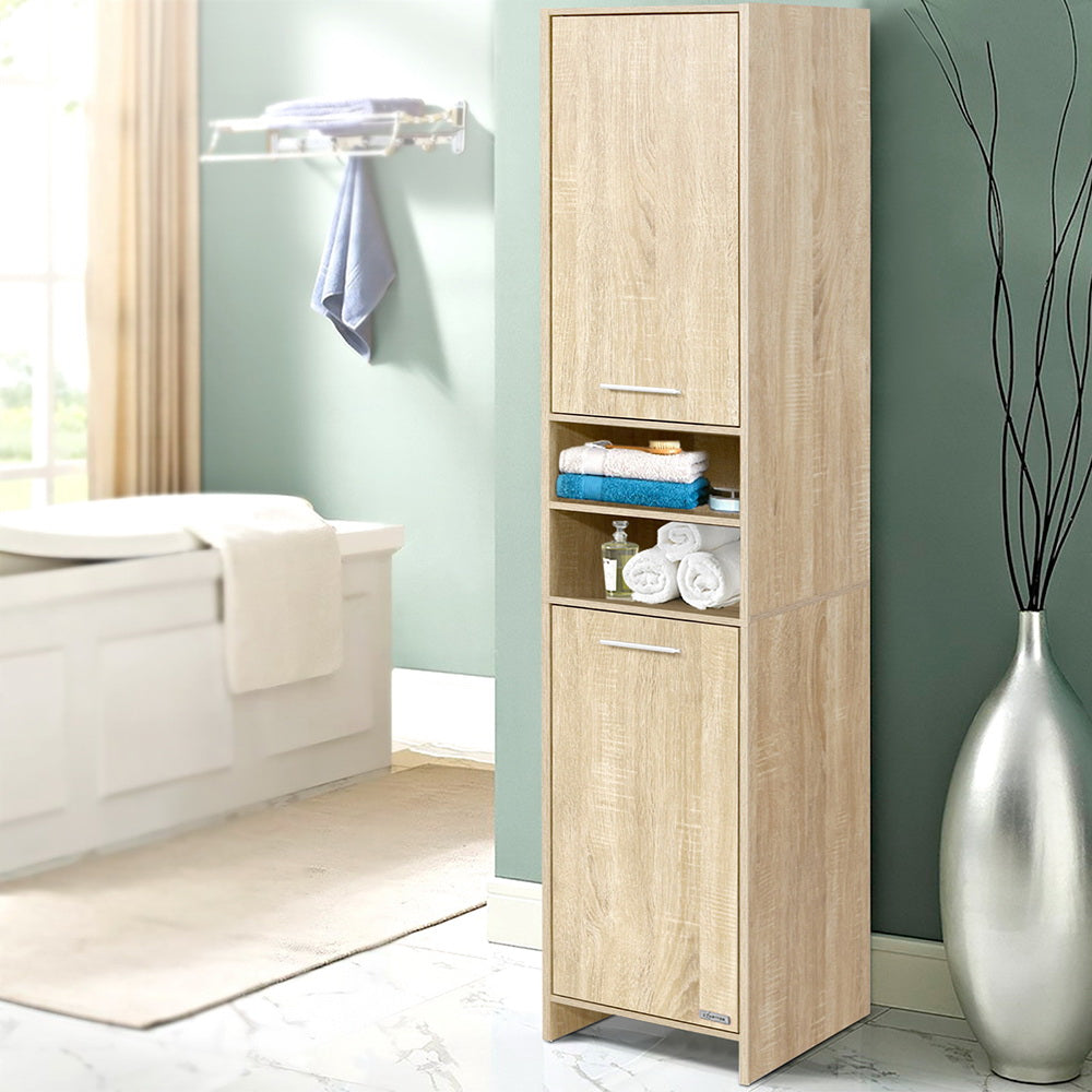 Artiss Bathroom Cabinet Storage 185cm Wooden - TRENDZ