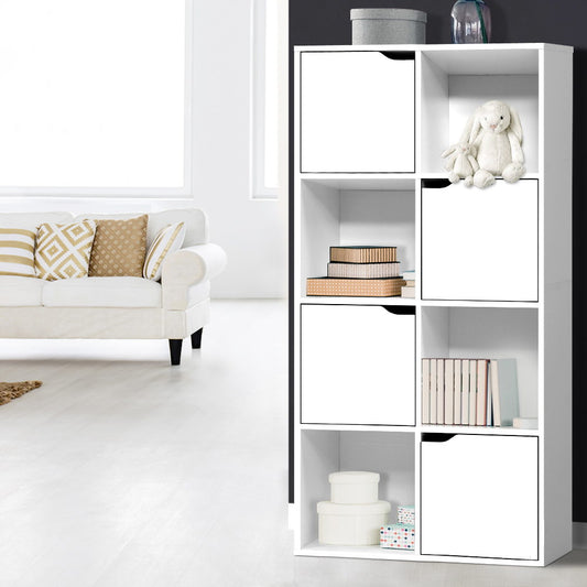 Artiss Bookshelf 8 Cube Shlef - DANA White - TRENDZ