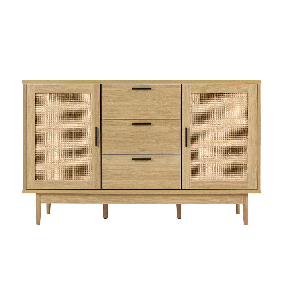 Artiss Rattan Buffet Sideboard - BRIONY Oak - TRENDZ