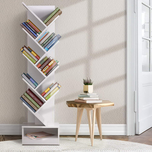 Artiss Tree Bookshelf 9 Tiers - ECHO White - TRENDZ
