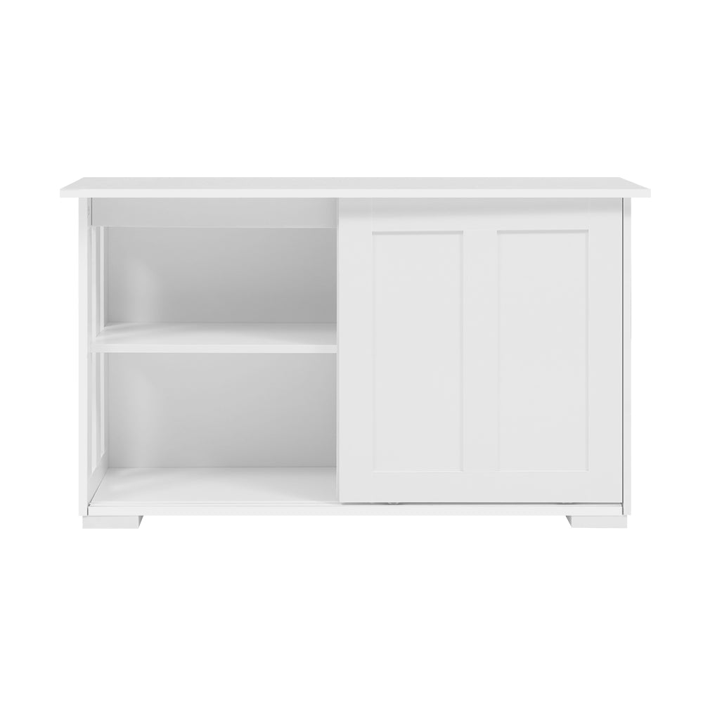 Artiss Buffet Sideboard Sliding Doors - SERA White - TRENDZ