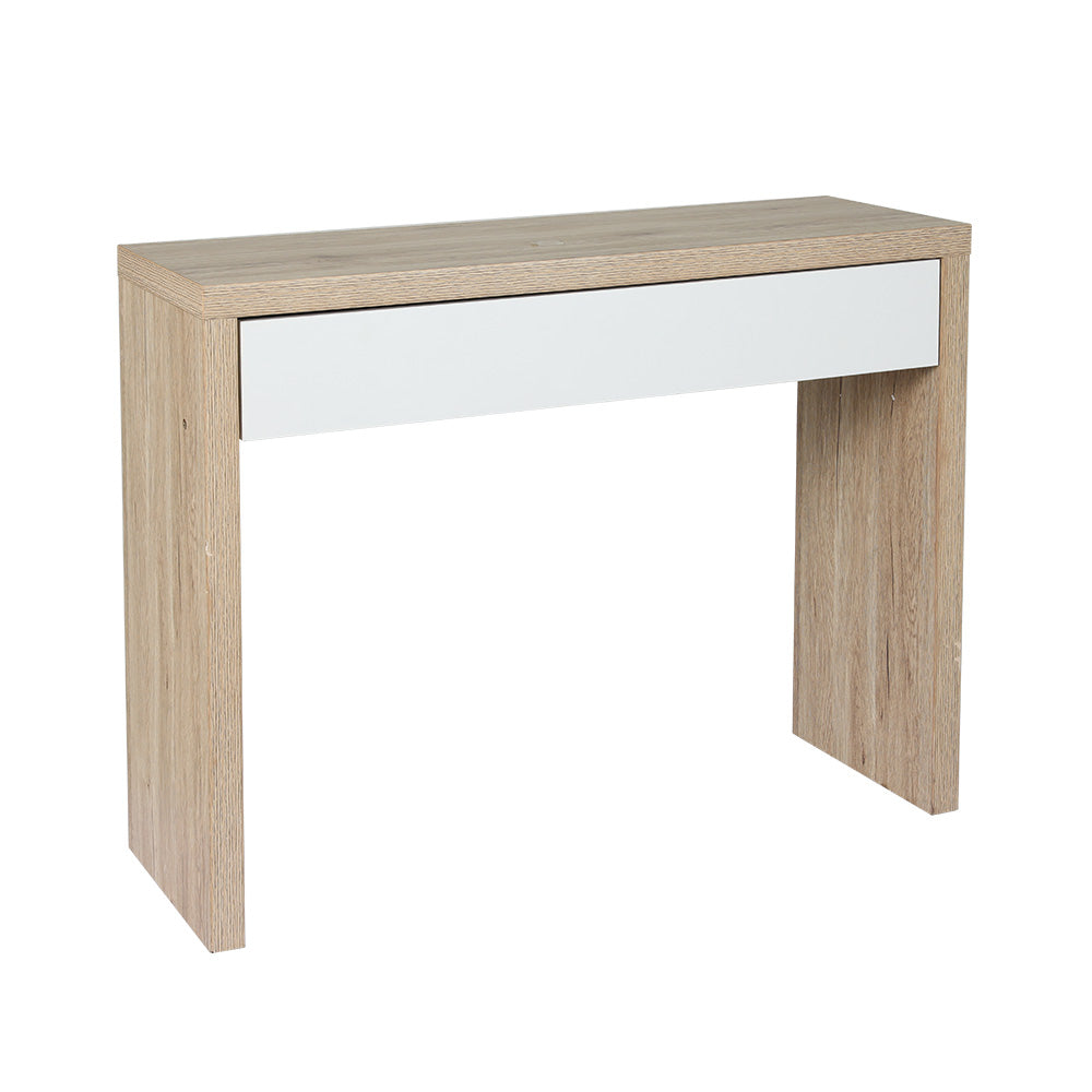 Artiss Console Table Storage Drawer Jory White Pine - TRENDZ