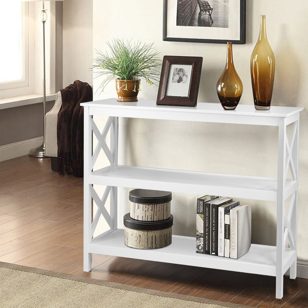 Artiss Console Table 3-tier White Polly - TRENDZ