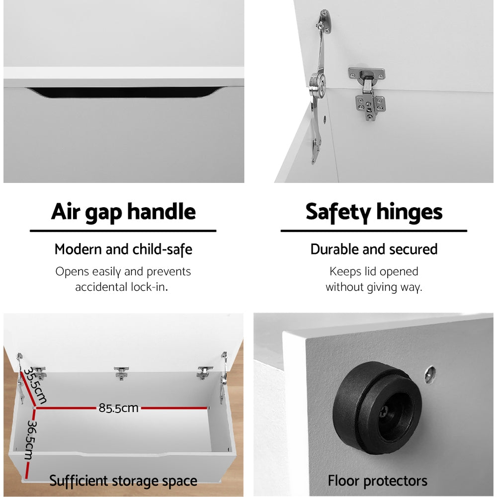 Keezi Kids Toy Box Chest Children Container Storage Clothes Organiser Cabinet - TRENDZ