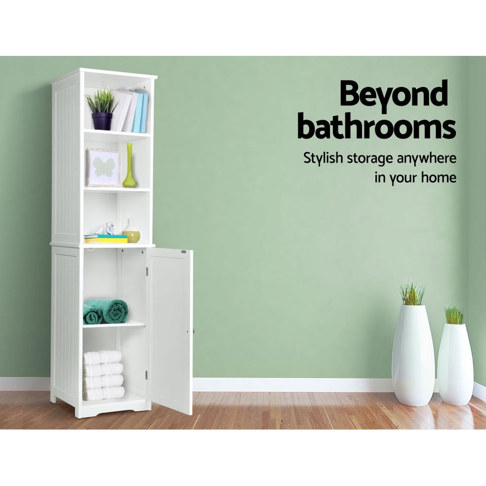 Artiss Bathroom Cabinet Storage 160cm White - TRENDZ