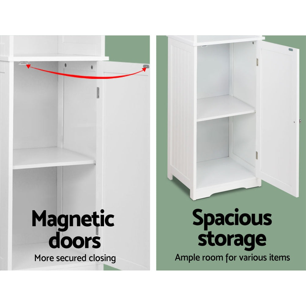 Artiss Bathroom Cabinet Storage 160cm White - TRENDZ