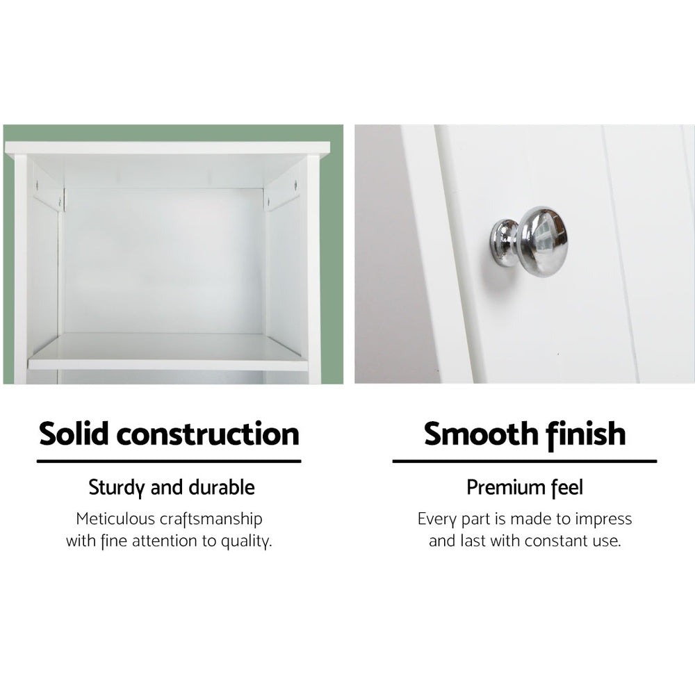 Artiss Bathroom Cabinet Storage 160cm White - TRENDZ