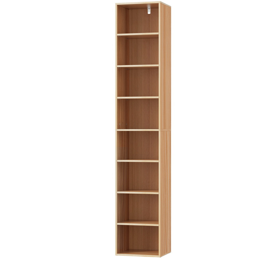 Artiss Bookshelf 8 Tiers MILO Pine - TRENDZ