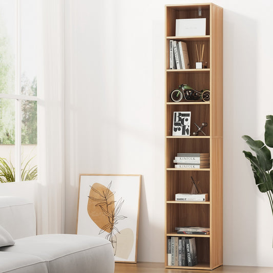 Artiss Bookshelf 8 Tiers MILO Pine - TRENDZ