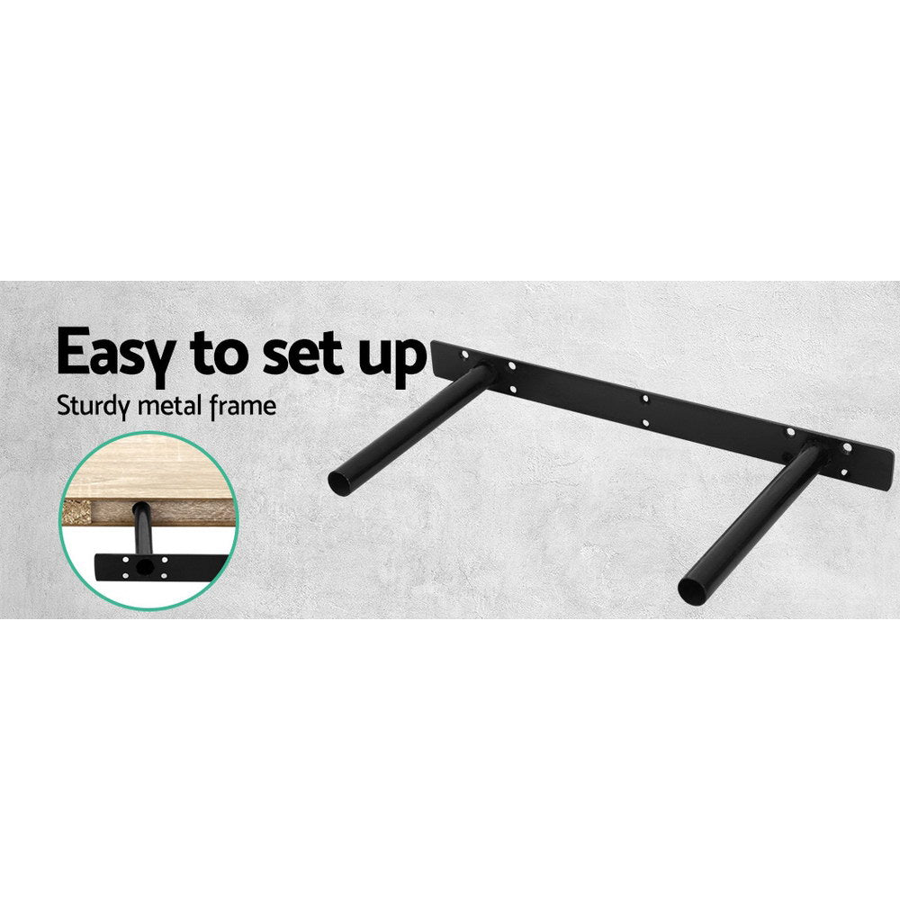 Artiss Floating Wall Shelf Set of 3 Oak - TRENDZ