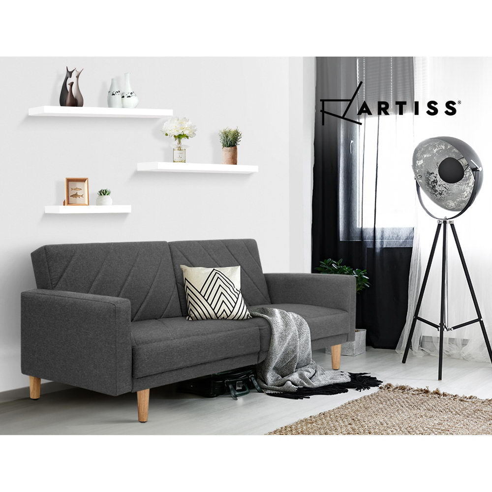 Artiss Floating Wall Shelf Set of 3 White - TRENDZ