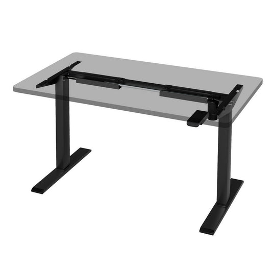 Artiss Electric Standing Desk Frame Only Height Adjustable 70KG Load Black - TRENDZ