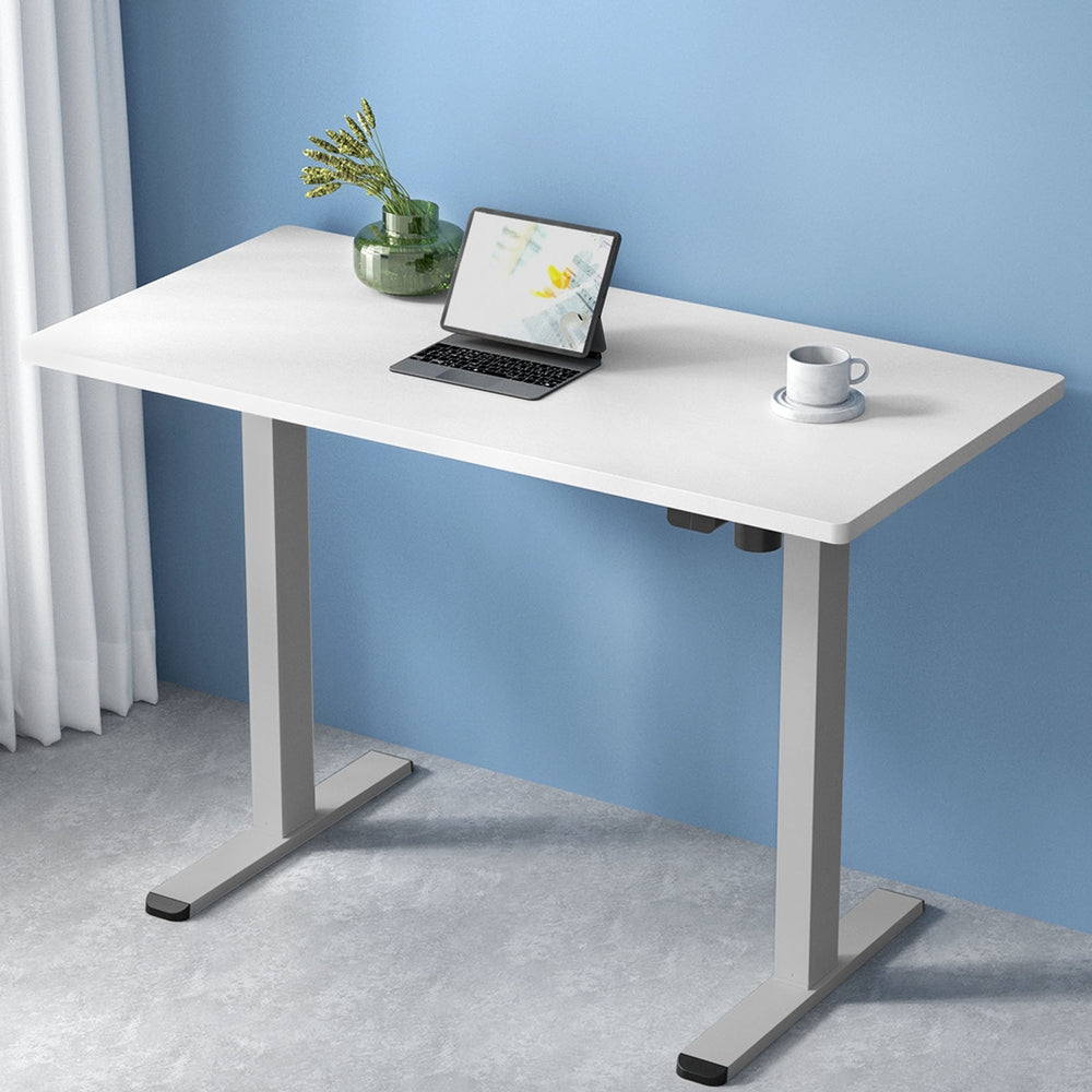 Artiss Standing Desk Motorised 120CM White - TRENDZ