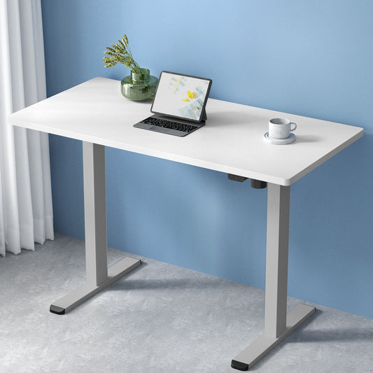 Artiss Standing Desk Motorised 120CM White - TRENDZ