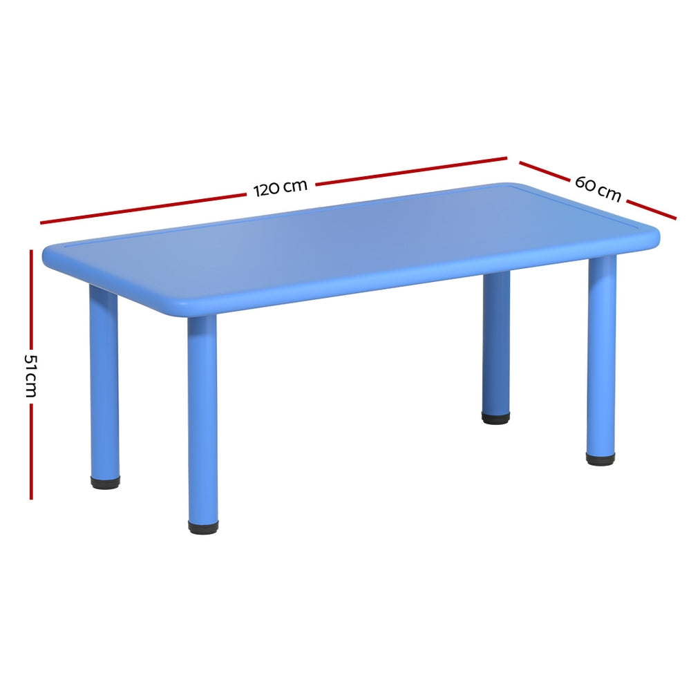 Keezi Kids Table Plastic Square Activity Study Desk 60X120CM - TRENDZ