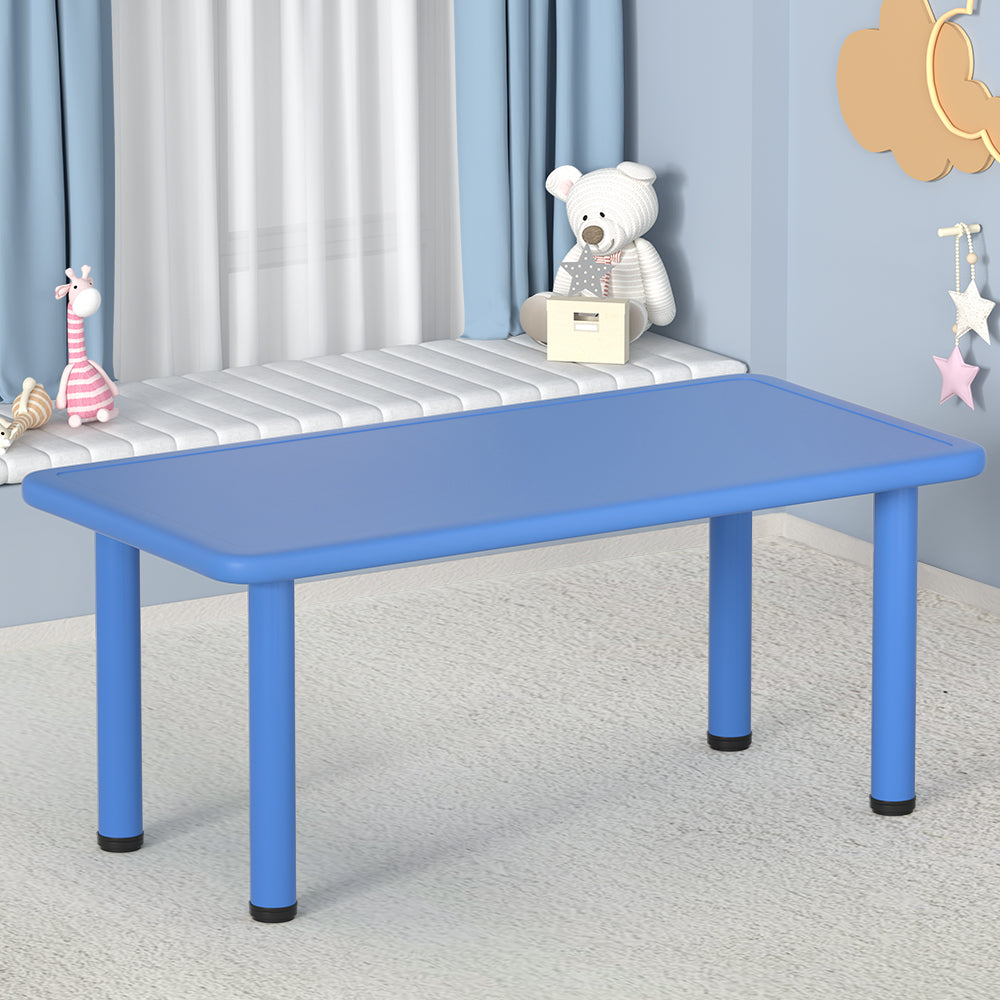 Keezi Kids Table Plastic Square Activity Study Desk 60X120CM - TRENDZ
