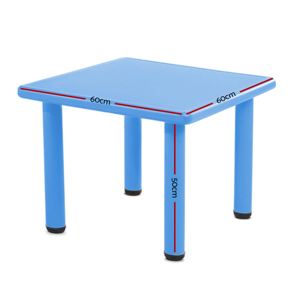 Keezi Kids Table Plastic Square Activity Study Desk 60X60CM - TRENDZ