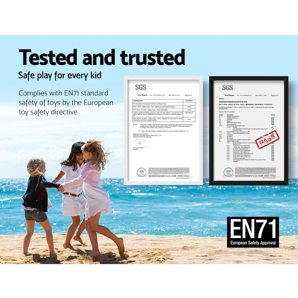 Keezi Kids Table Plastic Square Activity Study Desk 60X60CM - TRENDZ