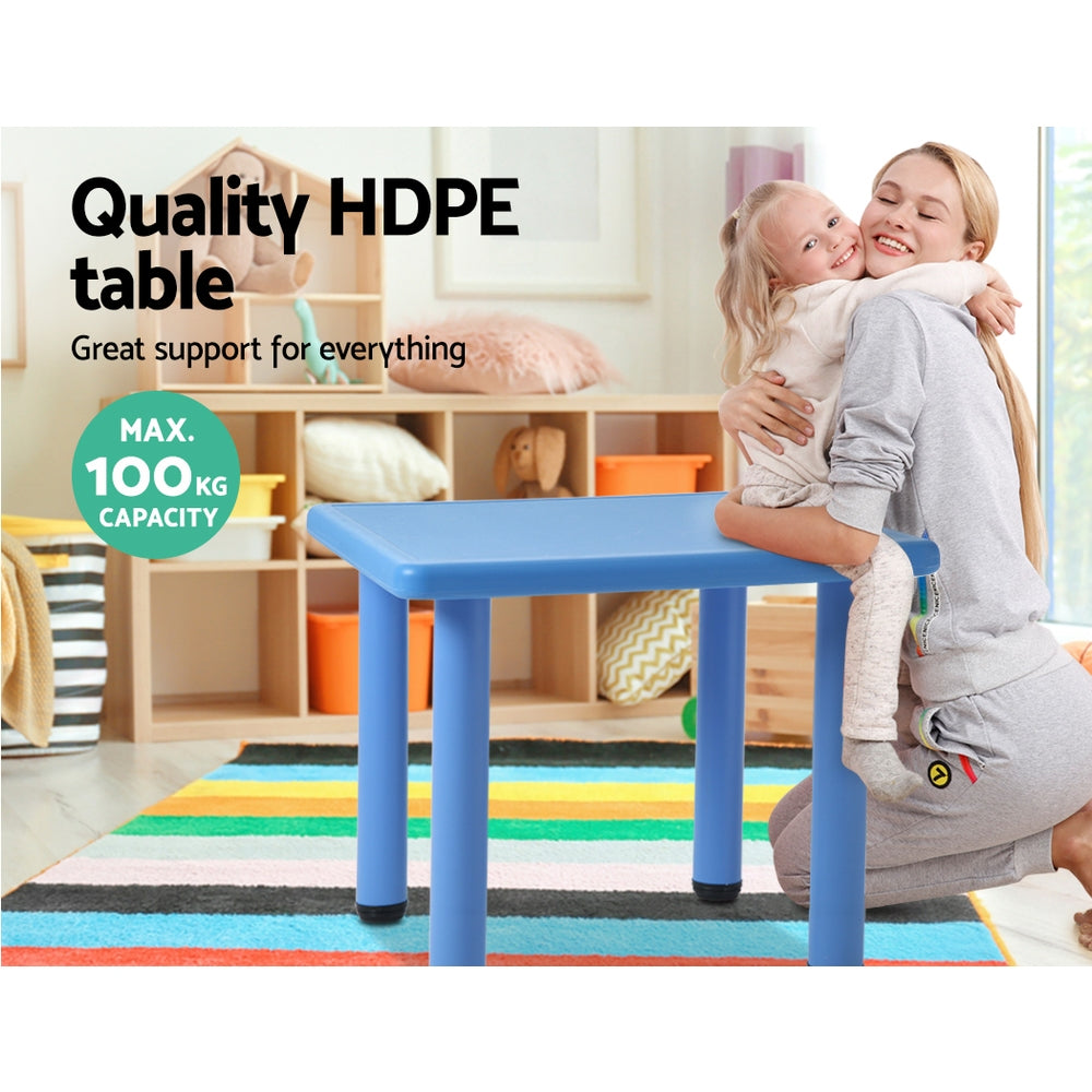 Keezi Kids Table Plastic Square Activity Study Desk 60X60CM - TRENDZ