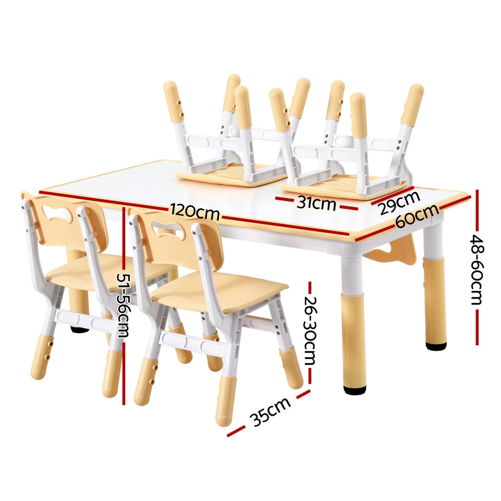 1 Keezi Kids Table and 4 Chairs Set Graffiti - TRENDZ
