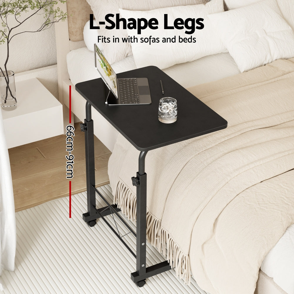 Artiss Laptop Desk Table Adjustable 60CM Black - TRENDZ