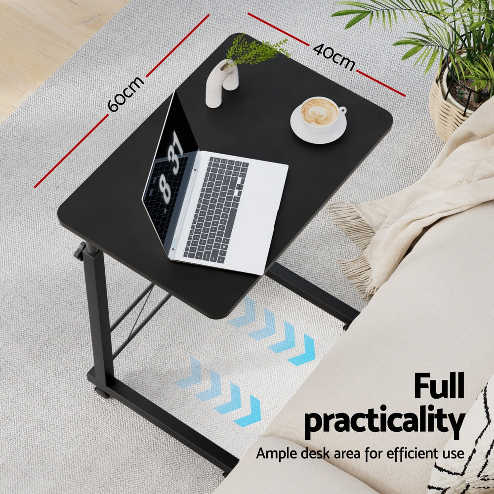 Artiss Laptop Desk Table Adjustable 60CM Black - TRENDZ
