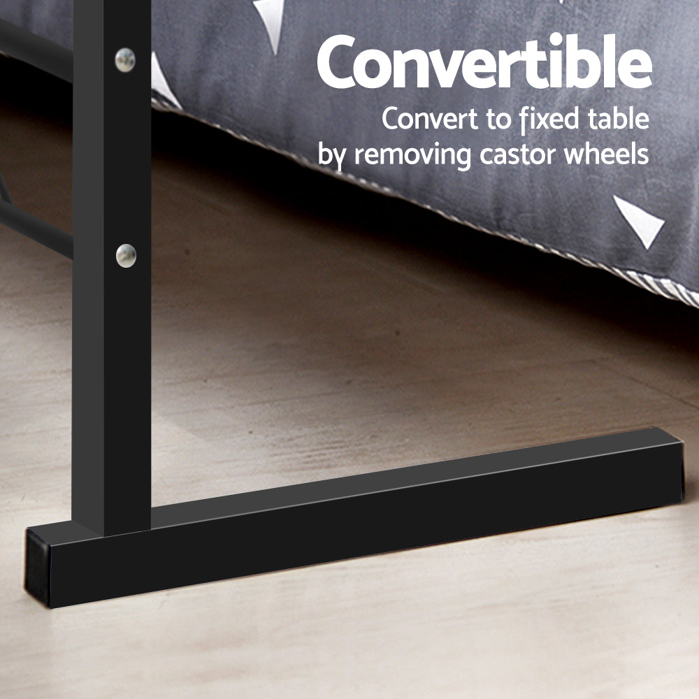 Artiss Laptop Desk Table Adjustable 60CM Dark Wood - TRENDZ