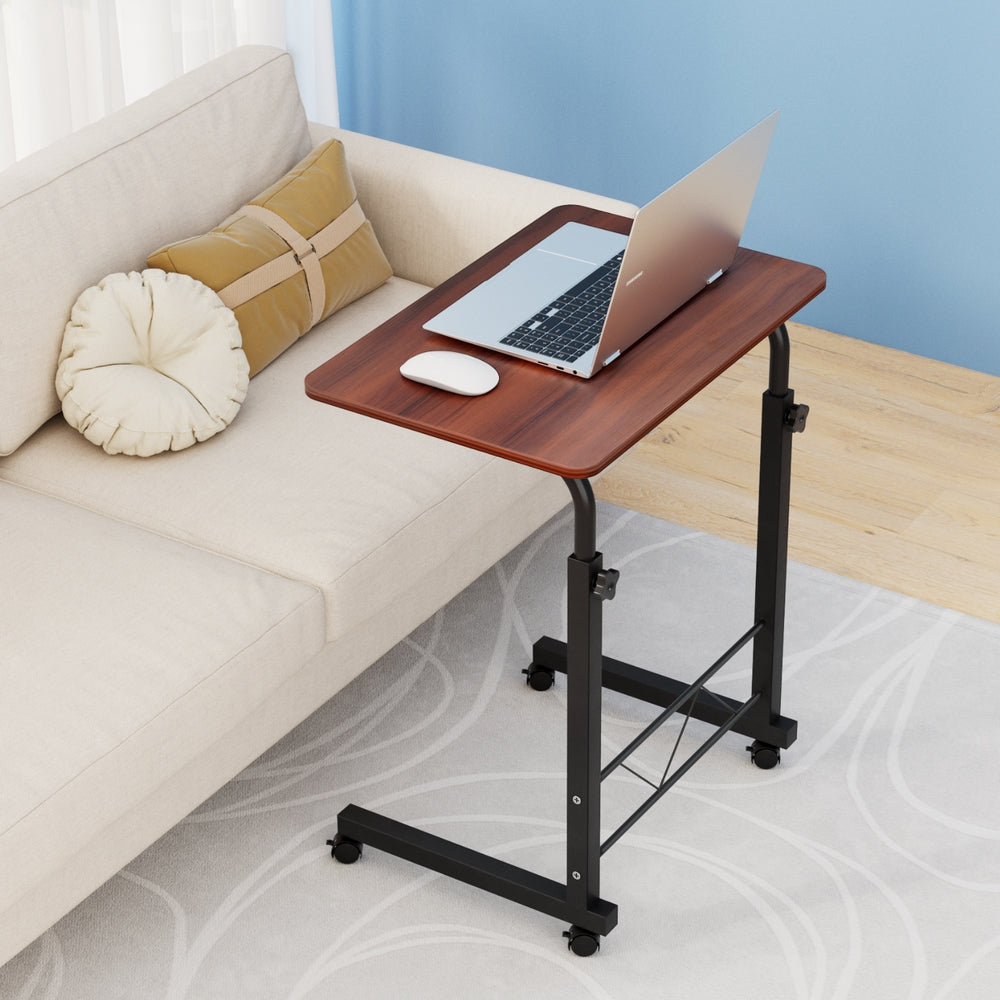 Artiss Laptop Desk Table Adjustable 60CM Dark Wood - TRENDZ