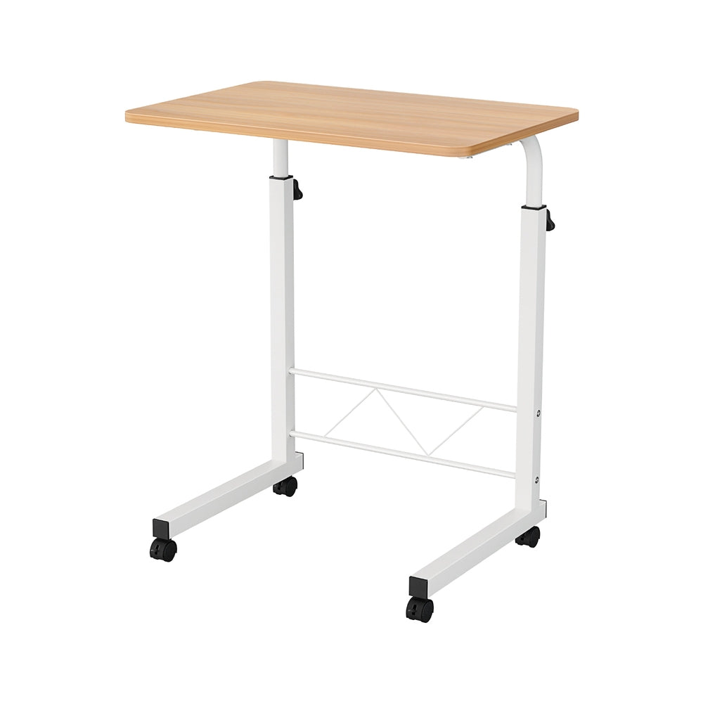 Artiss Laptop Desk Table Adjustable 60CM Light Wood - TRENDZ