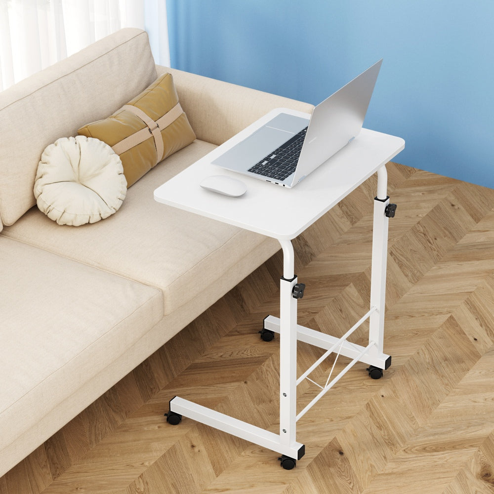 Artiss Laptop Desk Table Adjustable 60CM White - TRENDZ