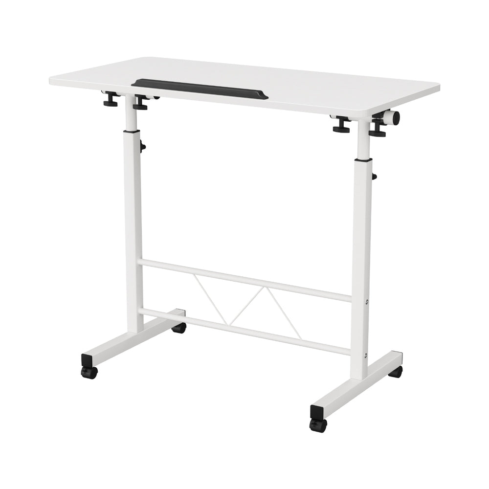 Artiss Laptop Desk Table Adjustable 80CM White - TRENDZ