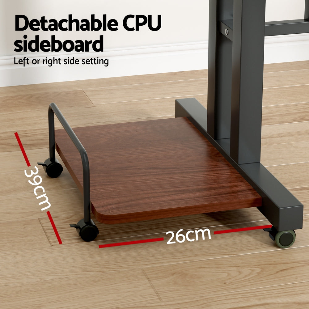 Artiss Laptop Desk Table Adjustable Dark Wood 80CM - TRENDZ