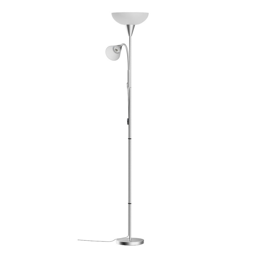 Artiss Floor Lamp Mother and Child Modern Home Living Room Office Reading Silver - TRENDZ
