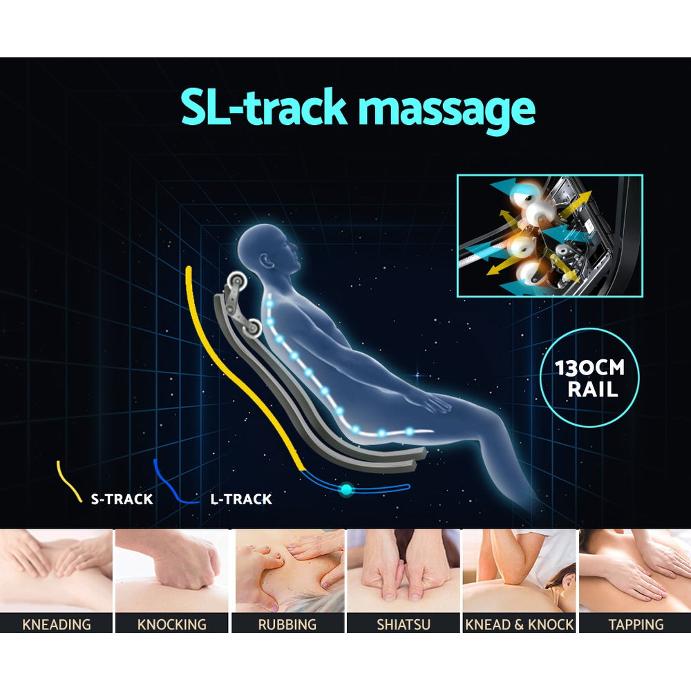 Livemor 4D Massage Chair Electric Recliner Home Massager Gary - TRENDZ